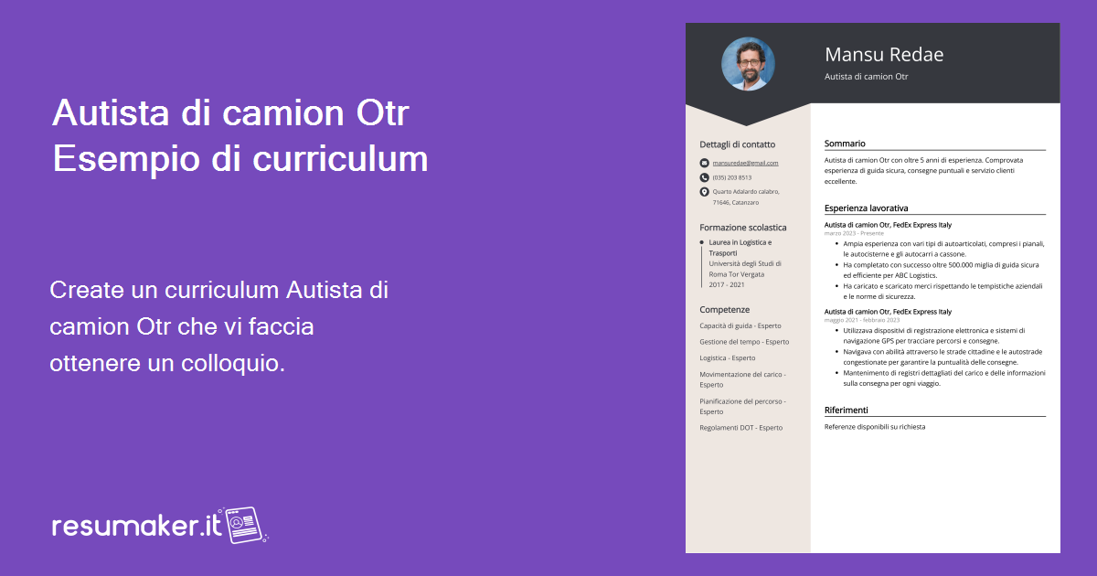 cerco lavoro come autista campania